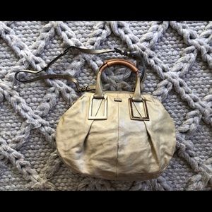 Chloe ethel satchel grey with green tones